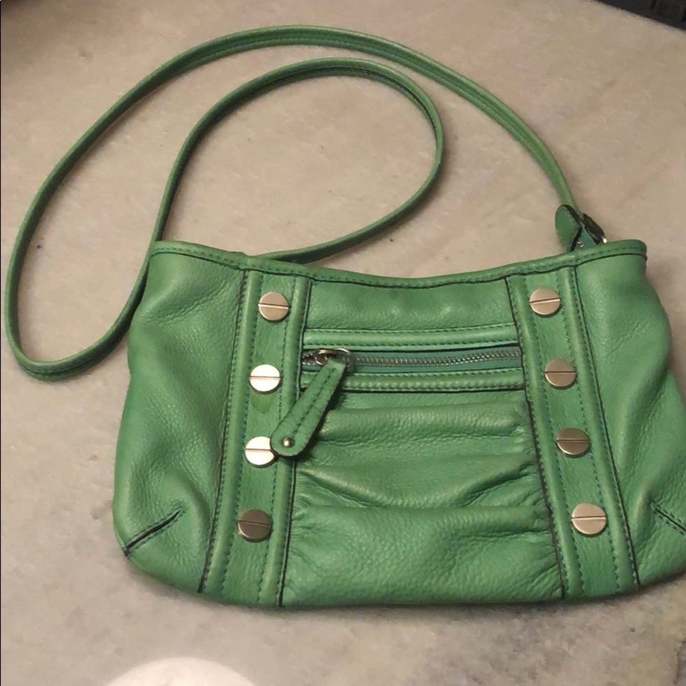 B. Makowsky green crossbody purse